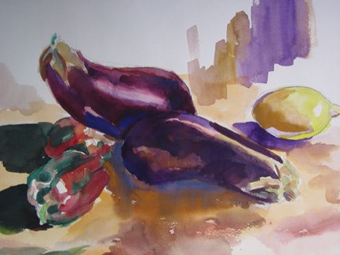 Aquarell, 1984,
60 x 40
